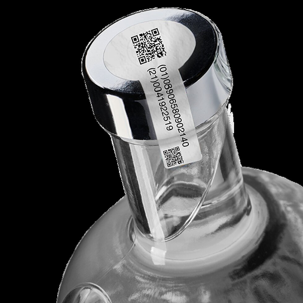 LEONHARD KURZ: Perfect Choice for Innovative Label Printing Technologies Bottle label with QR code, printed using thermal transfer process