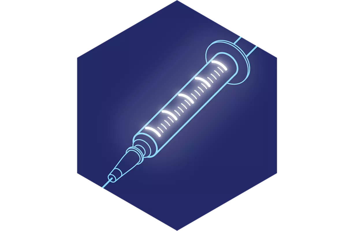 Surface Embossing for Disposable Syringes: More Safety & Comfort for Patients Syringe icon: Medical applications of KURZ surface coatings