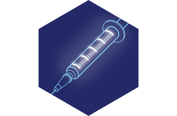 Syringe icon: Medical applications of KURZ surface coatings