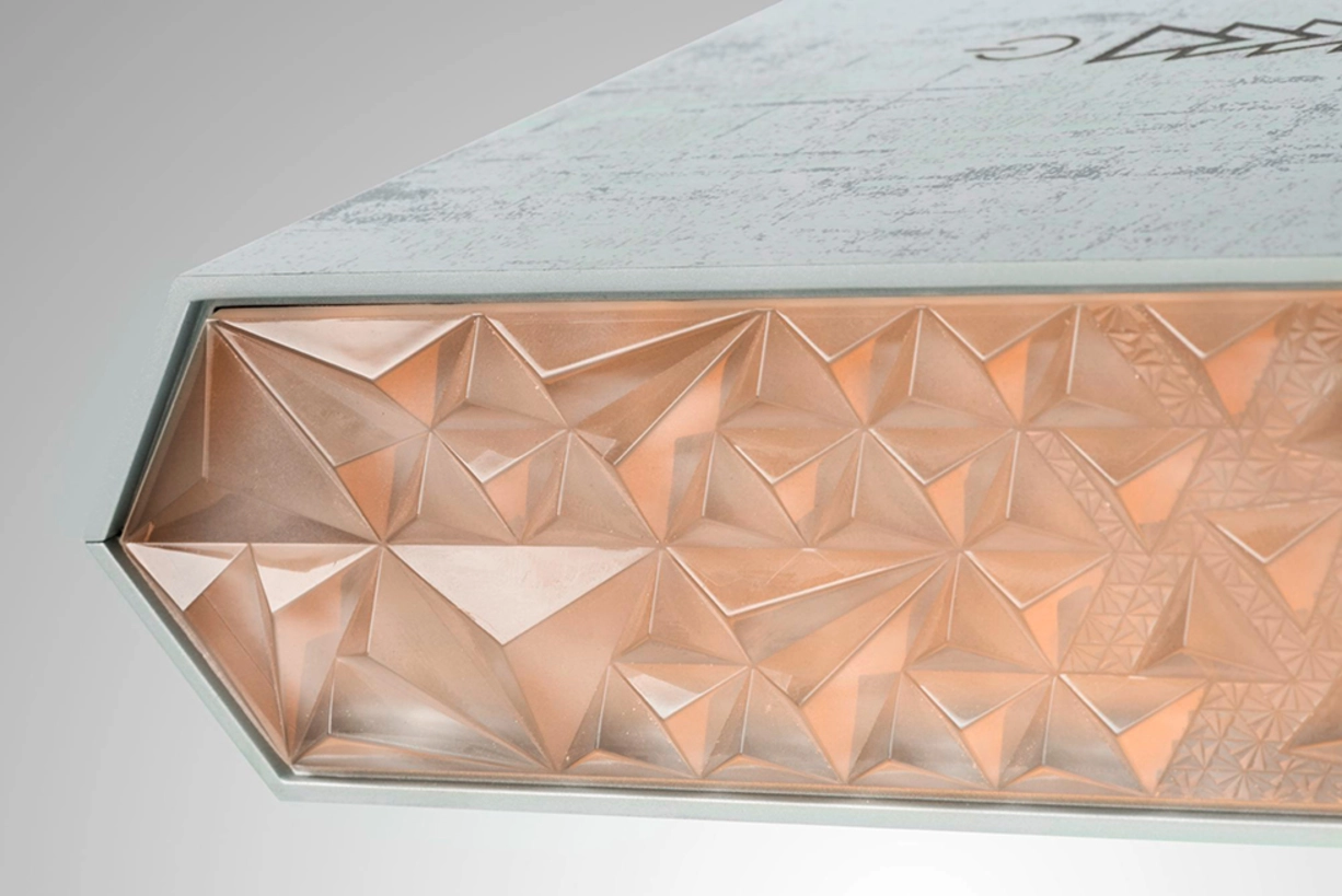 Rethinking Product Design with Smart Surface Designs from LEONHARD KURZ Backlit gaming PC with crystal design