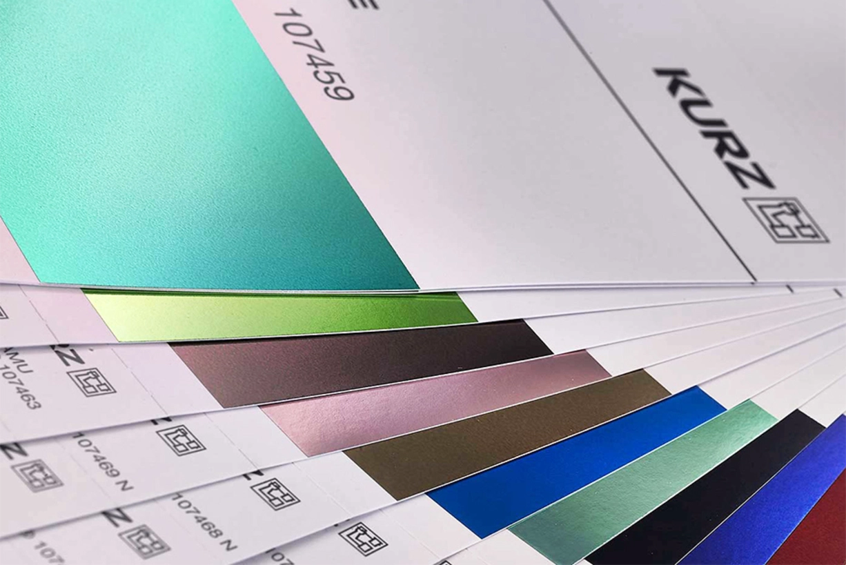 Embossing Foils as Individual as Your Finishing Process Color portfolio by LEONHARD KURZ: High-gloss metallic finishes