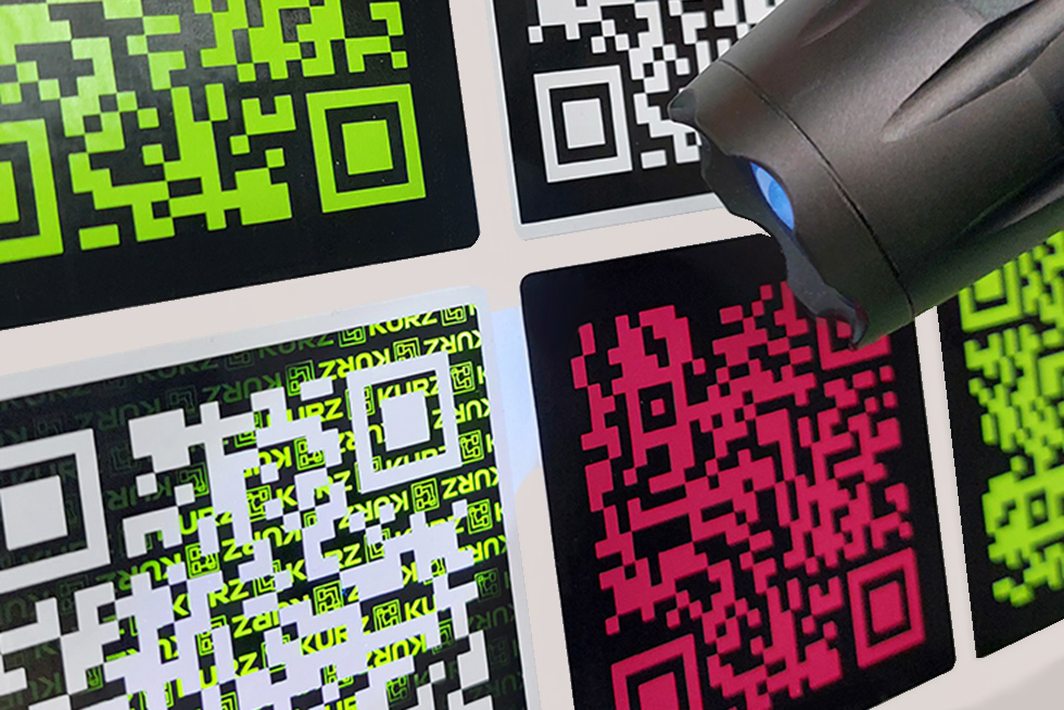 Security First: LEONHARD KURZ Offers Reliable Solutions for Payment Transactions QR codes with UV security features, applied using thermal transfer process