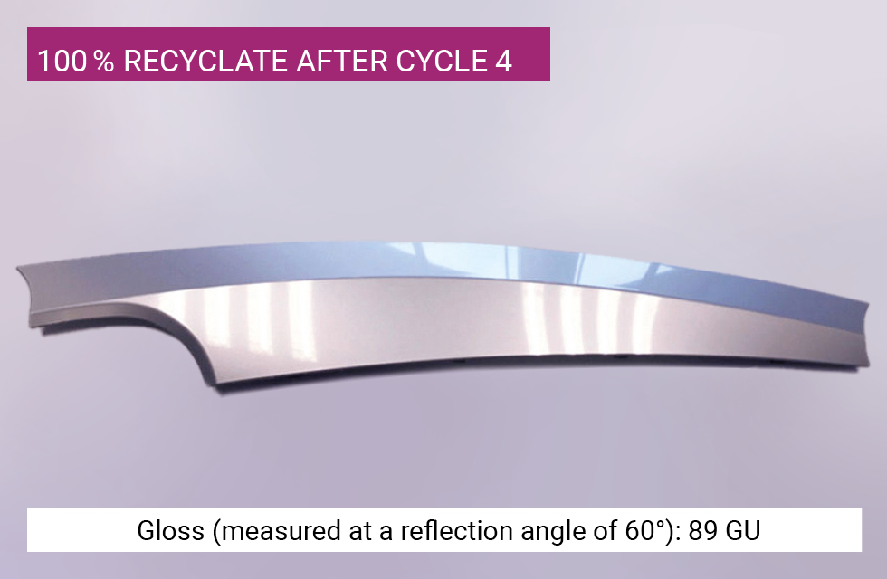 KURZ Transfer Embellishment: Sustainable Coating Solutions for Injection Molding Embellished automotive dashboard with recycled content