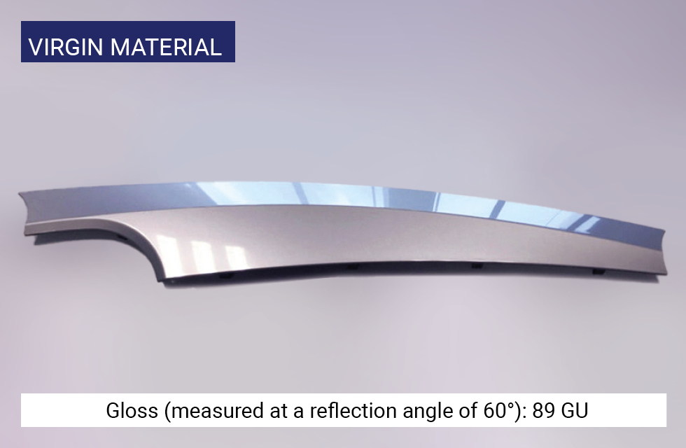 Plastic Decoration with an Emphasis on Recyclability Automotive dashboard with transfer embellishment by LEONHARD KURZ (virgin material)